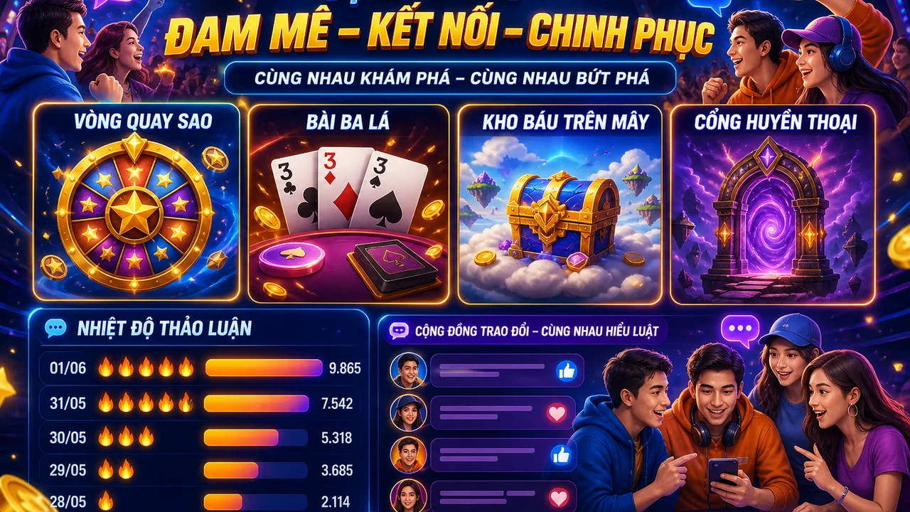Trò chơi nào đang được bàn luận nhiều? Bảng nhiệt độ cộng đồng SHBET